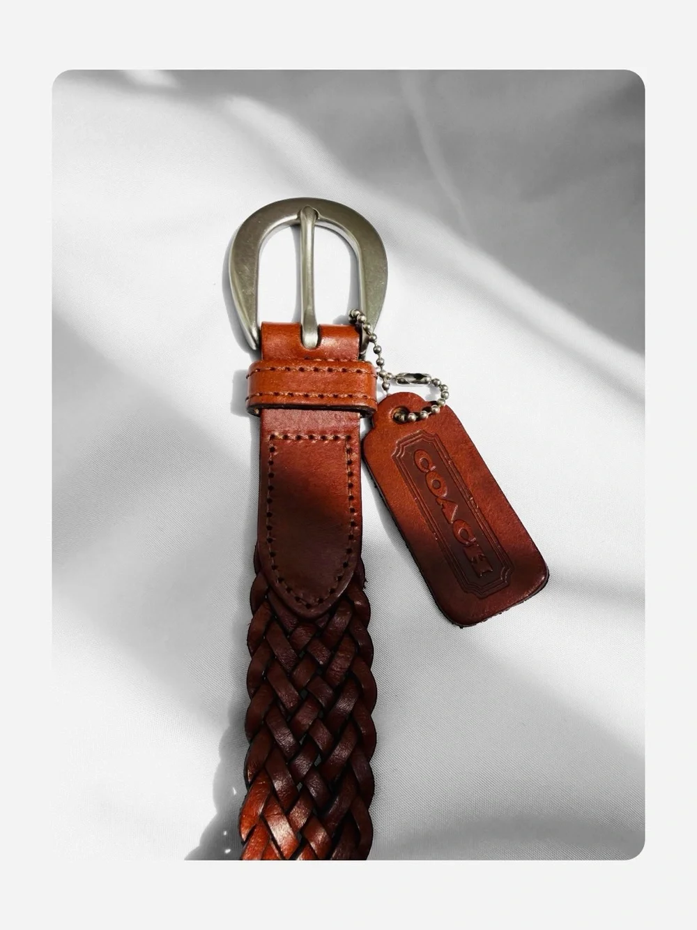 ★ Coach NWT Women’s Harness Buckle Bohemian Seasonal Staple Belt - Brown ★